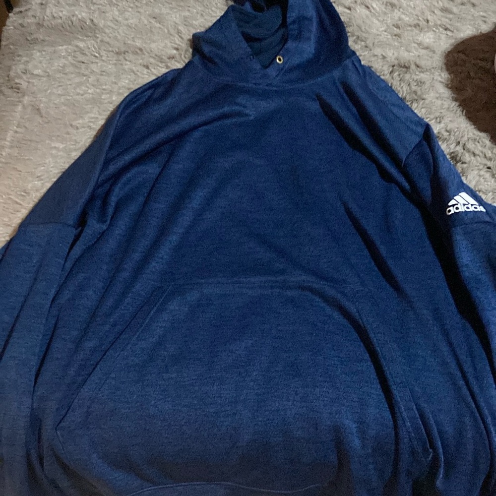 Adidas Blue and Black hoodie Size 3X